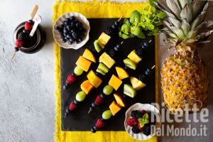 Ricetta Spiedini di frutta