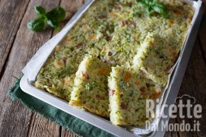 Ricetta Schiacciata di riso e zucchine. La ricetta estiva anche per pic nic!