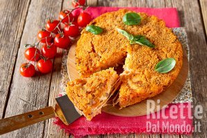 Ricetta Sformato di riso al ragù con mozzarella filante!
