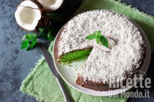 Ricetta Torta menta cocco e Nutella, la torta allo yogurt pronta in 5 minuti!
