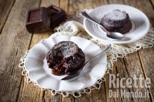 Ricetta Tortino al cioccolato con cuore fondente