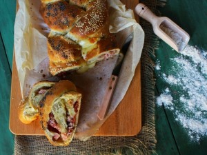 Ricetta Treccia ai due prosciutti