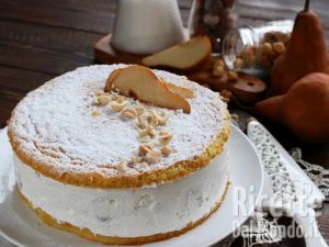 Ricetta Torta ricotta e pere. La ricetta originale di Sal De Riso!
