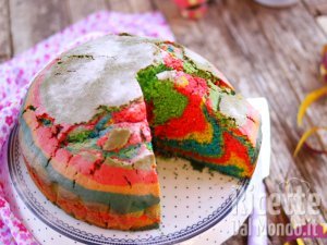 Ricetta Torta arlecchino. Il dolce perfetto per la festa di Carnevale!
