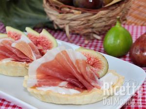 Tartellette prosciutto e fichi