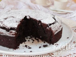 Ricetta Torta al cioccolato fondente senza farina, morbida, gustosa e profumata
