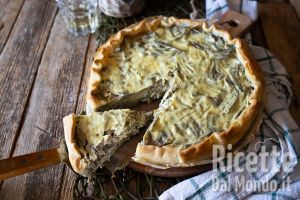 Ricetta Torta salata ai carciofi e ricotta. La ricetta facile e veloce!