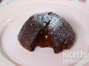 Tortino al cioccolato con cuore fondente Bimby