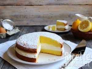 Ricetta Torta paradiso farcita con crema al latte