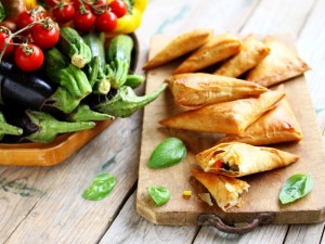 Ricetta Triangolini di pasta fillo con verdure