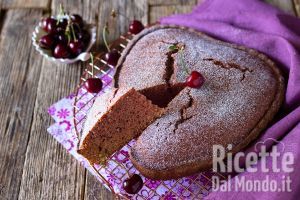 Ricetta Torta di ciliegie frullate
