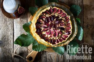 Torta salata ricotta e fichi