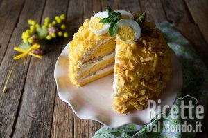 Ricetta Torta mimosa salata. La torta rustica per la Festa della Donna!