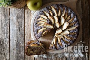 Ricetta Torta di mele di grano saraceno. La torta integrale con mele e noci!