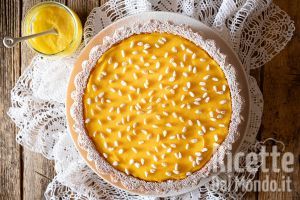 Ricetta Torta della nonna morbida con crema pasticcera. Ricetta cremosissima!