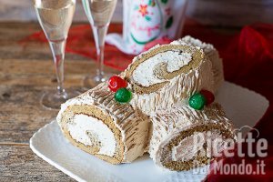 Ricetta Tronchetto di Natale al caffè. La variante del tradizionale Buche de Noel!