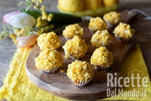 Ricetta Tartufini mimosa. Il dolcetto facile e goloso per la festa della donna!