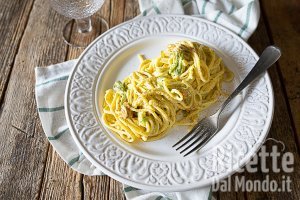 Ricetta Tonnarelli con crema di fiori di zucca (La ricetta estiva gustosa!)