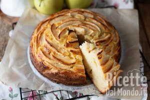 Ricetta Torta di mele e ricotta, leggera e sofficissima! (ricetta senza burro!)
