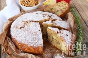 Ricetta Torta di mele e noci (senza burro!) La ricetta per farla soffice e umida!