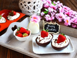 Ricetta Uova di cioccolato con crema di ricotta