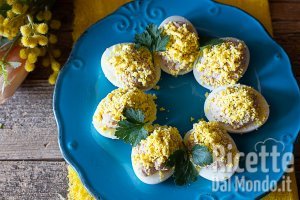 Uova mimosa. L'antipasto sfizioso per la festa della donna!