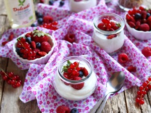 Ricetta Vasetti con crema di ricotta e yogurt