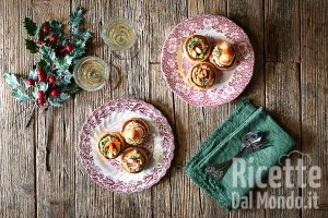 Ricetta Vol au vent farciti misti. Ricetta facile per un antipasto per Natale e Capodanno!