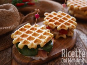 Waffle salati