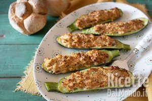 Ricetta Zucchine ripiene alla ligure (La ricetta delle zucchine con il tonno)