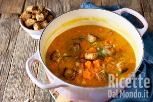 Ricetta Zuppa di zucca e fagioli