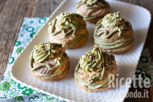 Ricetta Zeppole di san Giuseppe al pistacchio. La ricetta golosa per la festa del papà!