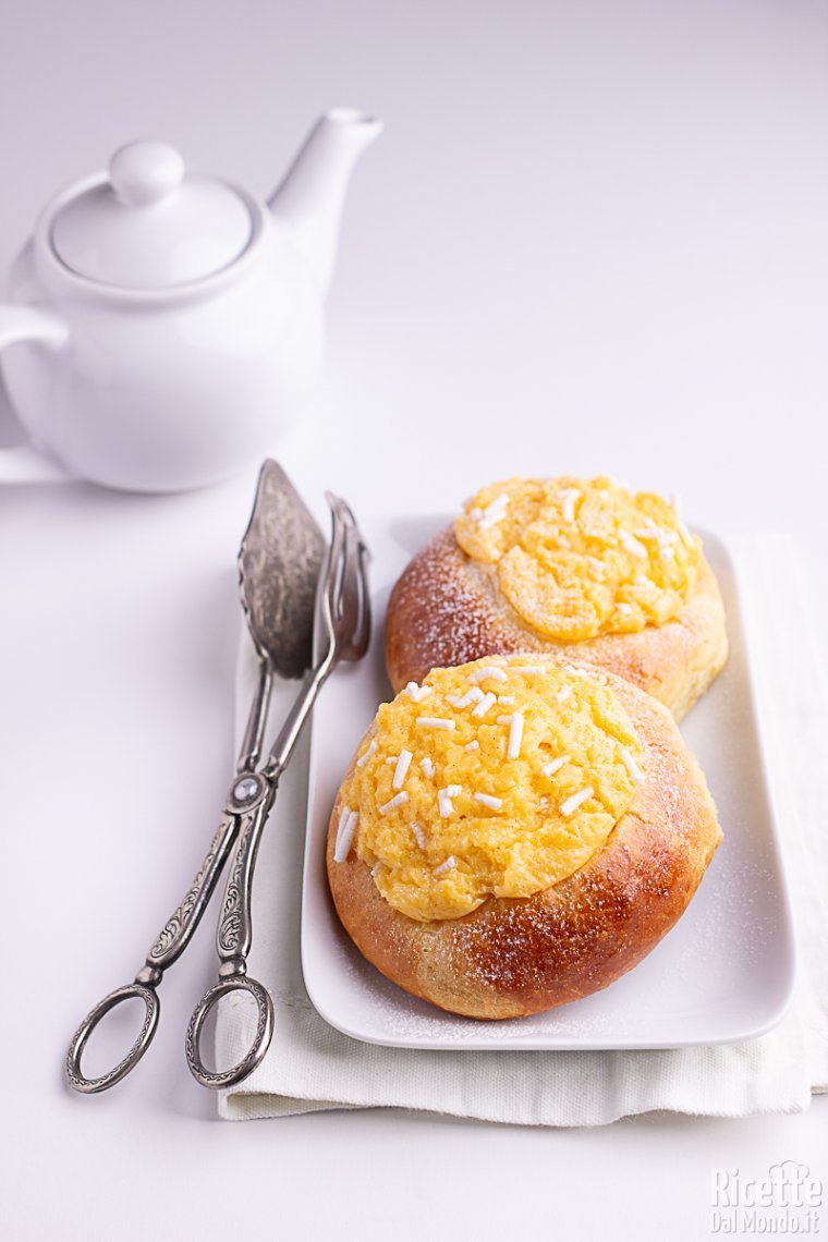 Ricetta veneziane alla crema pasticcera