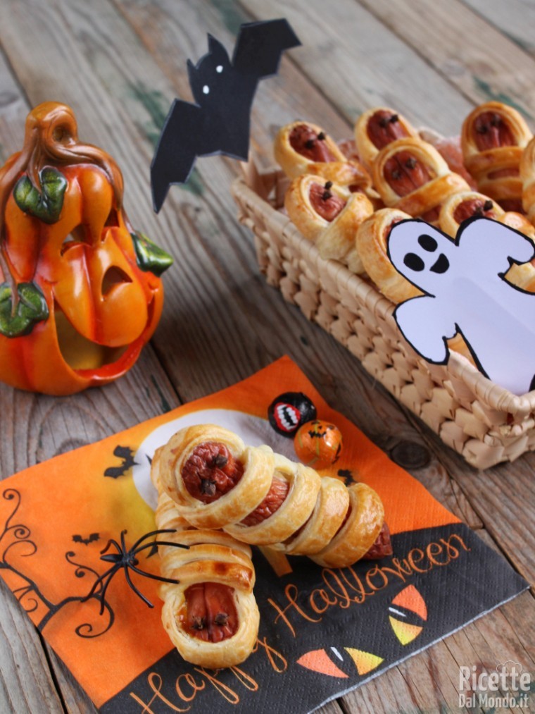 Ricetta wurstel mummia di Halloween