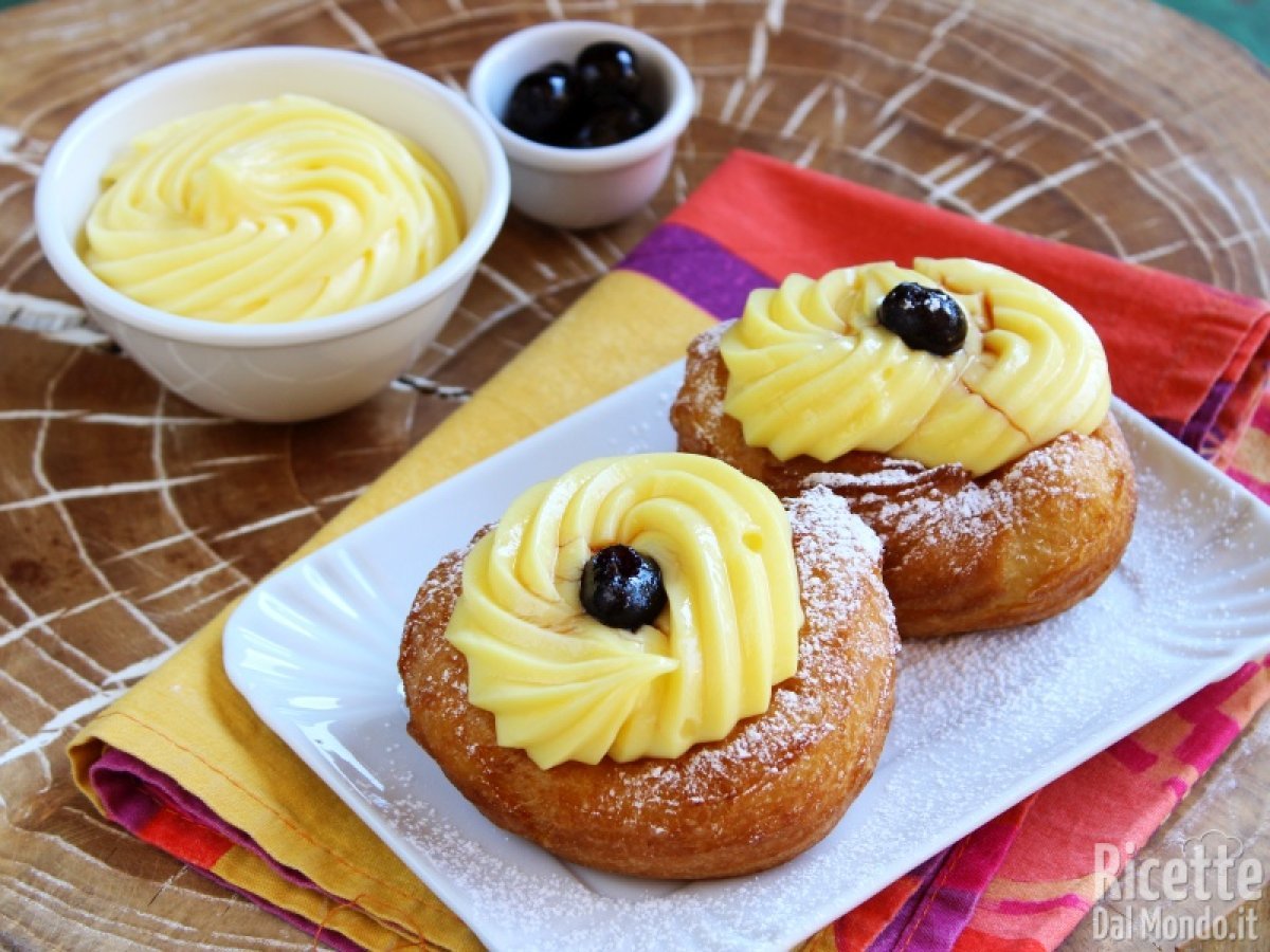 Zeppole Di Natale.Zeppole Di San Giuseppe Bimby Fritte Ricettedalmondo