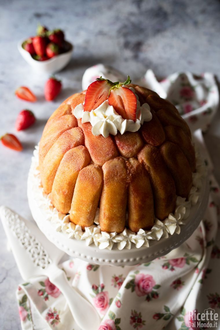 Ricetta zuccotto alle fragole