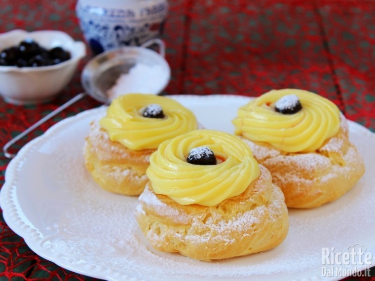 Ricetta zeppole di san Giuseppe al forno Bimby