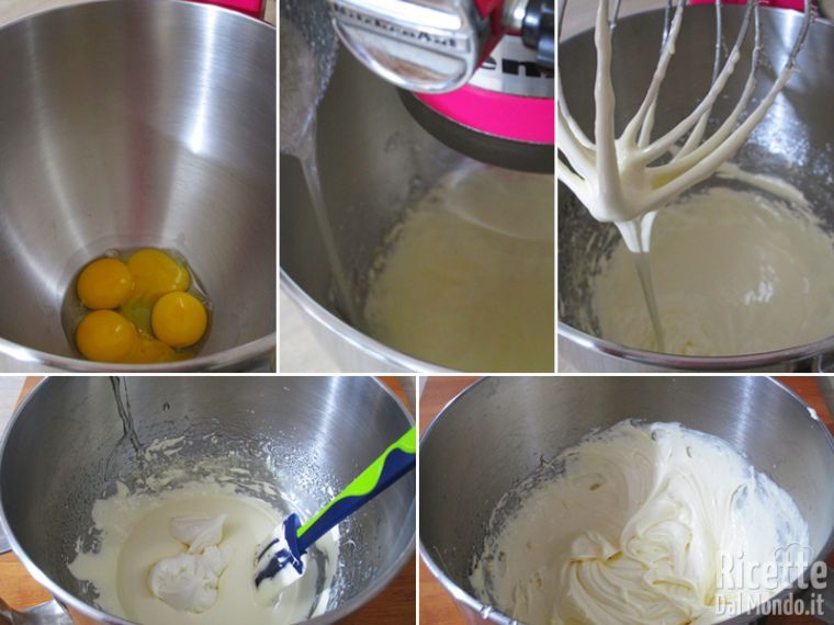 Preparare la pate à bombe e aggiungere il mascarpone