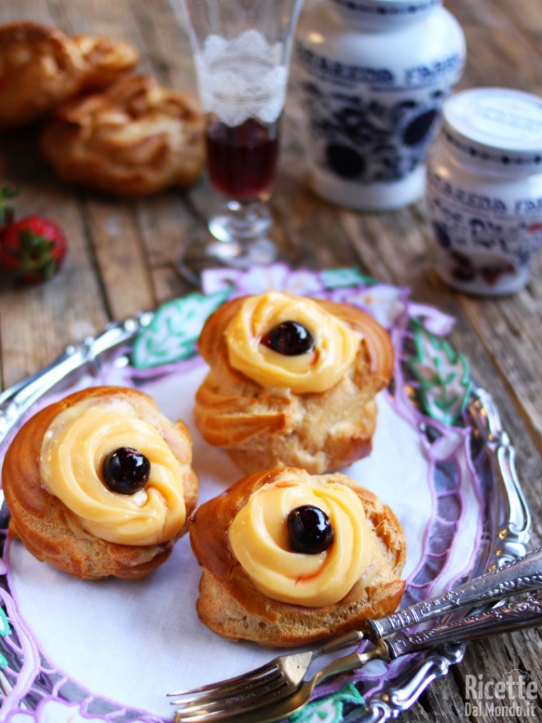 Ricetta zeppole di pasta choux all'olio