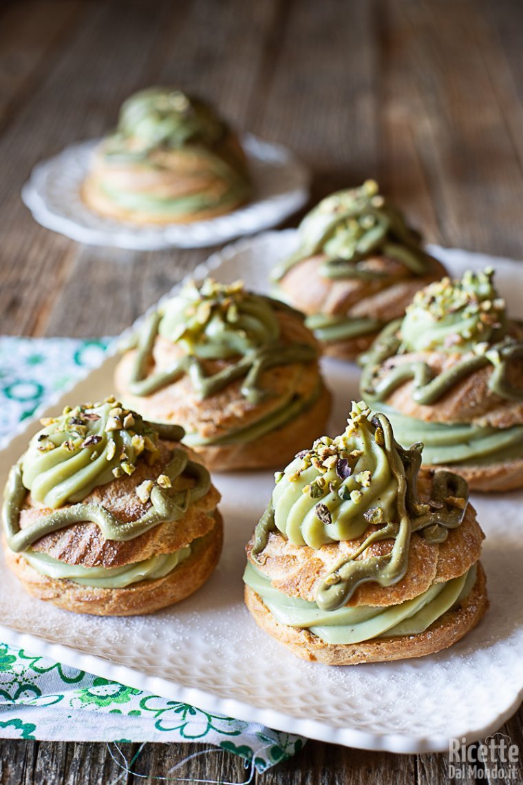 Ricetta zeppole di san giuseppe al pistacchio
