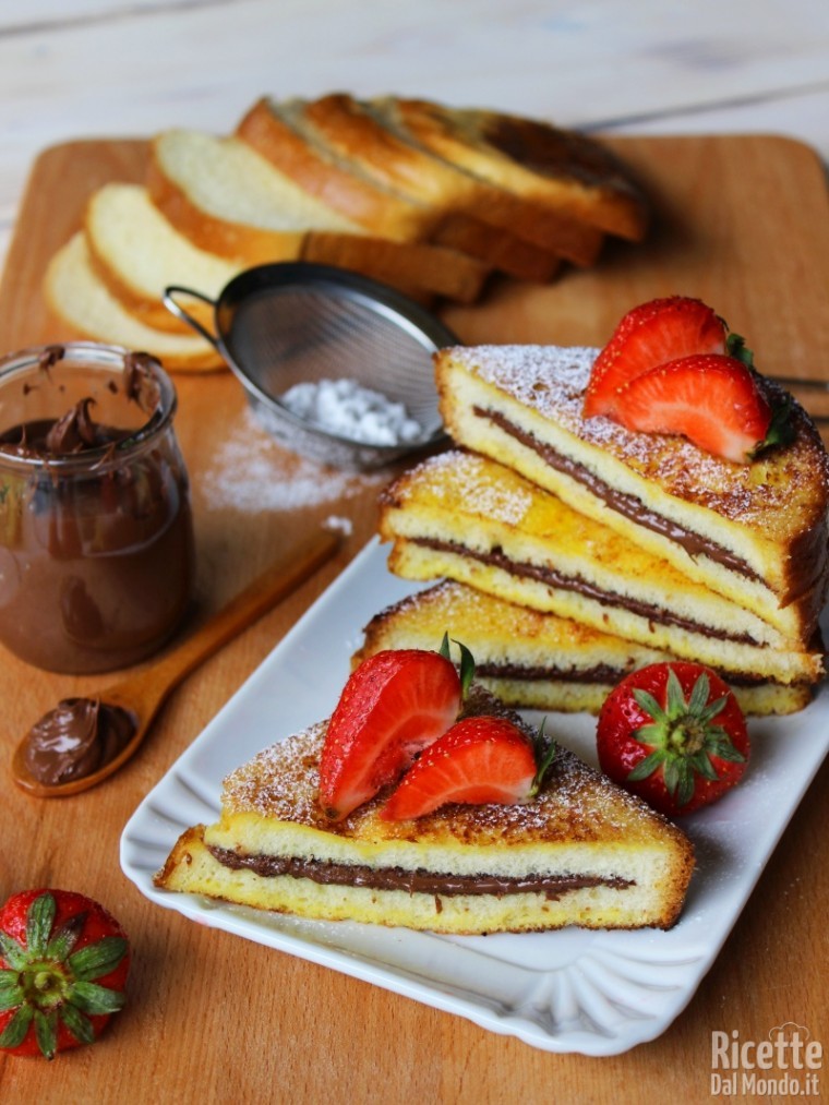 Come fare i French toast Nutella e fragole
