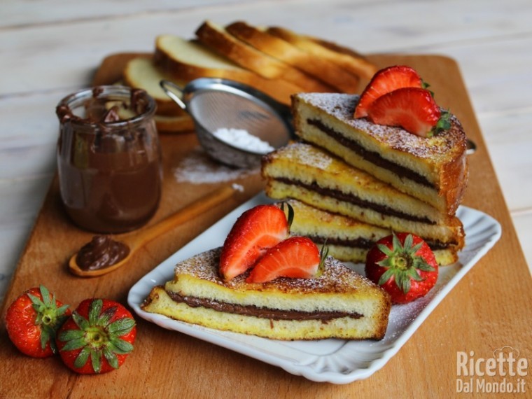 French toast Nutella e fragole