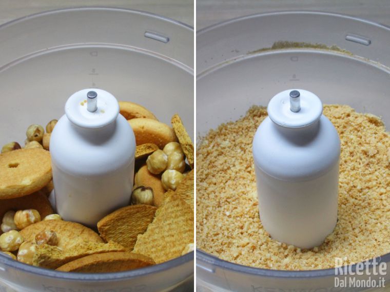 Frullare biscotti e nocciole