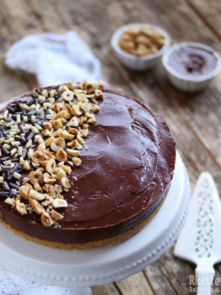Ricetta cheesecake alla Nutella senza gelatina