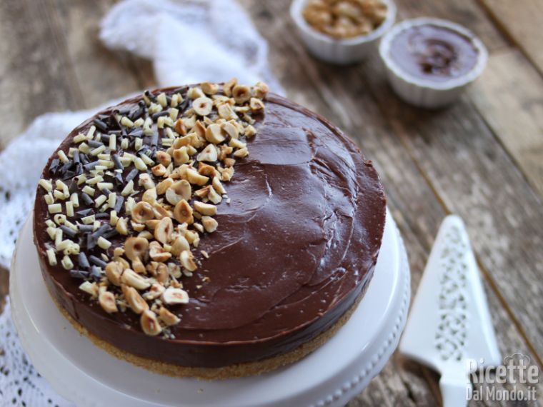 Cheesecake alla Nutella senza colla di pesce