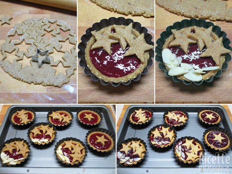 Cuocere le crostatine in forno caldo