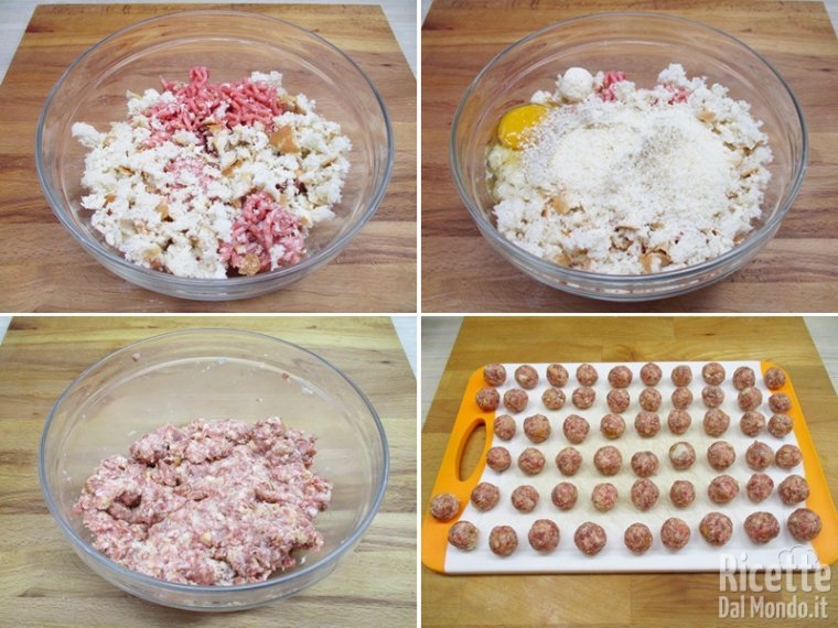 Preparare le polpettine