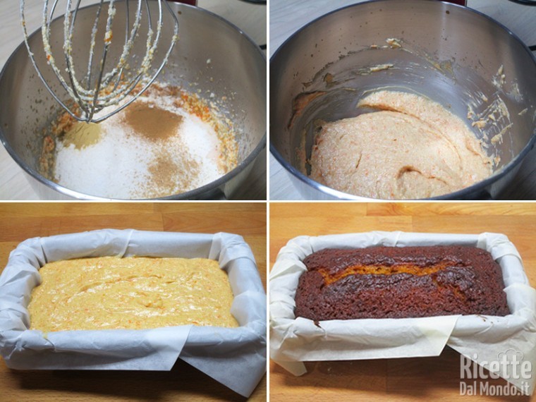 Aggiungere gli ingredienti secchi e cuocere il plumcake