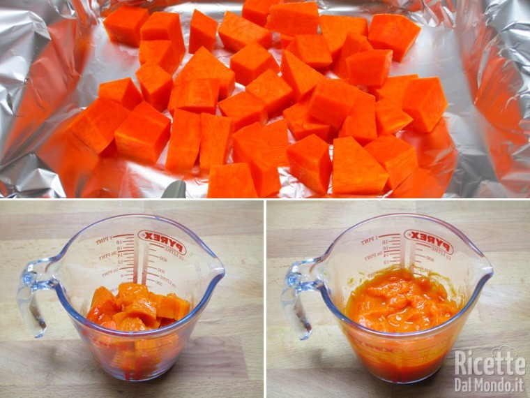 Cuocere la zucca e frullarla