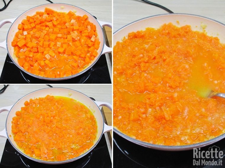 Cuocere la zucca per ammorbidirla